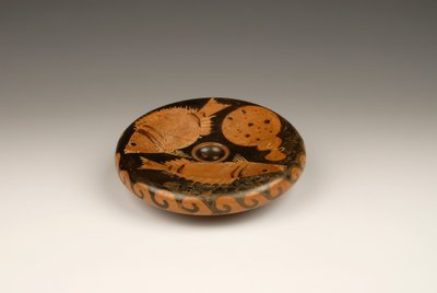 Red-Figured Plate Decorated with Fish by Roman